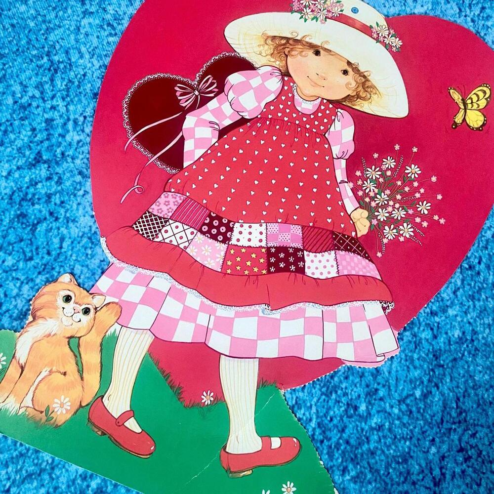 Vintage Eureka Valentine's Day Holly Hobby Paper Die Cut Out Paper Die Cut Decor